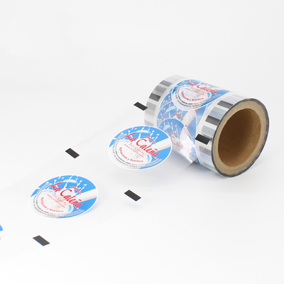 Τυπωμένος πλαστικό τοποθετημένος σε στρώματα σφραγίζοντας Sealer φλυτζανιών τσαγιού γάλακτος ρόλων ταινιών φλυτζανιών συσκευάζοντας ρόλος ταινιών