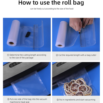11&quot; X 50' Food Saver Vacuum Sealer Bags Rolls ανάγλυφα Τσάντες σε ρολό 2 μετρήσεις για οικιακή χρήση