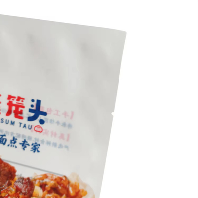 560g Γέμισμα βοδινού Siomai Ματ λευκό Παγωμένο Τριπλευρό Σφραγιστικό Σάκο Παγωμένο Σάκο Φρέσκιας Διατήρησης
