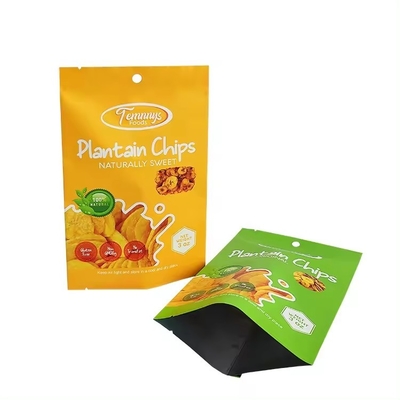 3.5 Τύπος Mylar Custom Printed Heat Seal Snack Banana Slices 3 πλευρικές θερμικές σφραγίδες Αλουμινένιο φύλλο