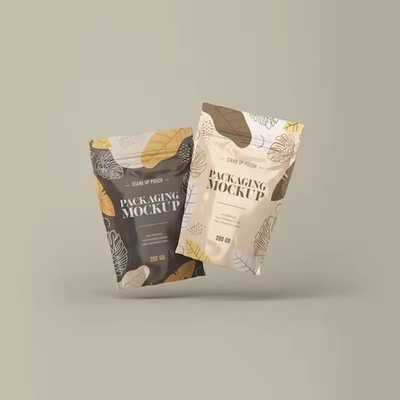 Επανακλείσιμη συσκευασία τροφίμων Stand Up Pouch Matt Surface Zipper Bag With Valve Foil Ziplock Coffee Bag