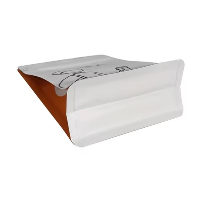Ανακυκλώσιμο Custom Printed Flat Bottom 250g 1Lb Bean Coffee Bags Valve Side Gusset Πλευρική συσκευασία