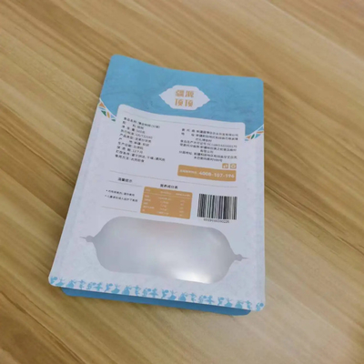 Χονδρικό εξατομικευμένο 300g 500g επίπεδο κάτω πλάι τσάντα Gusset Αδιάβροχη τροφή καρύδια Snack συσκευασία σακούλα με φερμουάρ