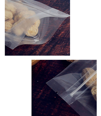 100 Τεμάχια Διαφανή Όρθια Σακουλάκια με Φερμουάρ Επανασφραγιζόμενα για Συσκευασία Δώρων για Αποθήκευση Τροφίμων