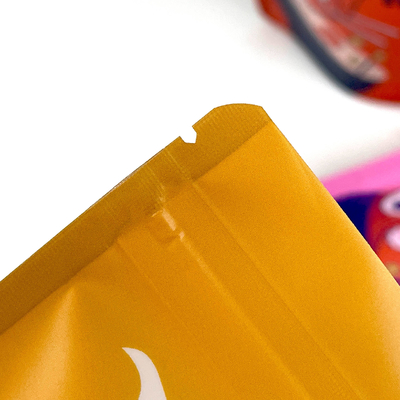 Επαναχρησιμοποιήσιμη σφραγισμένη πλαστική τσάντα με φερμουάρ μπισκότα σνακ τρόφιμα Stand-up τσάντα υγρασία-απορρόφητη σφραγισμένη συσκευασία