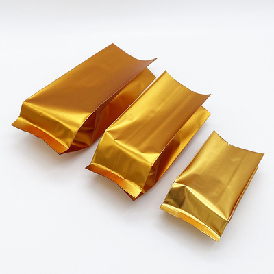 Προσαρμοσμένο Λογότυπο Πλαϊνό Σφραγισμένο Επίπεδο Κάτω Όρθιο Σακουλάκι Αλουμινίου για Τσάι με Θερμοκολλητική Σφράγιση CPP & PE Πλαστική Συσκευασία Τροφίμων