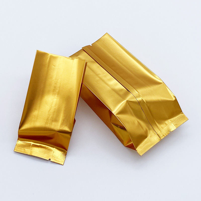 Προσαρμοσμένο Λογότυπο Πλαϊνό Σφραγισμένο Επίπεδο Κάτω Όρθιο Σακουλάκι Αλουμινίου για Τσάι με Θερμοκολλητική Σφράγιση CPP & PE Πλαστική Συσκευασία Τροφίμων