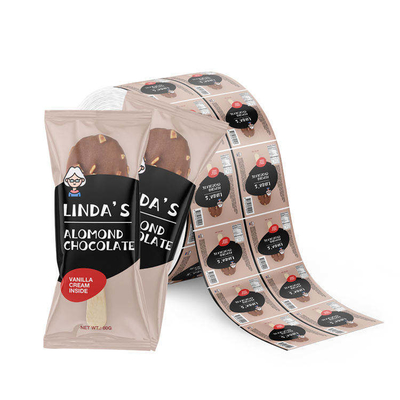 Προσαρμοσμένη Εκτύπωση Πλαστικού Φιλμ Συσκευασίας Τροφίμων Ρολό Φιλμ Παγωτού Αλουμινίου Λαμιναρισμένο Ρολό Φιλμ