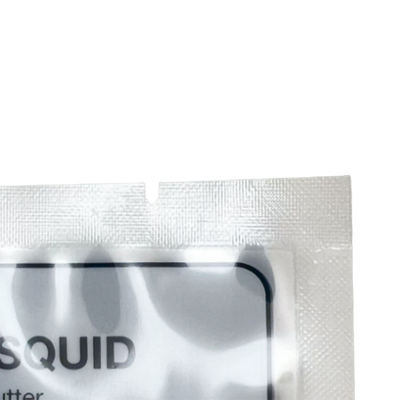 Προσαρμοσμένο τυπωμένο λογότυπο Θερμοσφραγισμένες σακούλες Τρεις πλευρές σφραγισμένες παγωμένες συσκευασίες τροφίμων πλαστικές σακούλες κενού