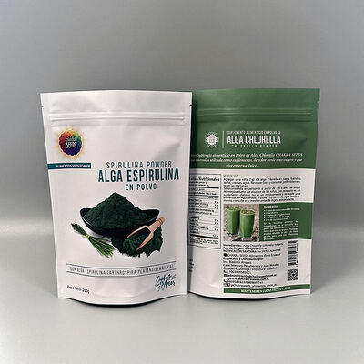 Resealable Zipper Food Packaging Bags Stand Up Pouch Custom Spice Powder Packaging Plastic Bag