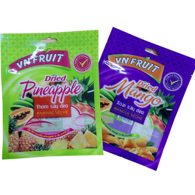 Ψηφιακή Εκτύπωση Τροφίμων Τριών Πλευρών Θερμοκολλημένη Σφράγιση Κενού Αέρος Αποθήκευση Φρέσκου Μάνγκο Σμέουρων Μούρων Μπλε Μούρων Επίπεδη Σακούλα Κατεψυγμένων Φρούτων