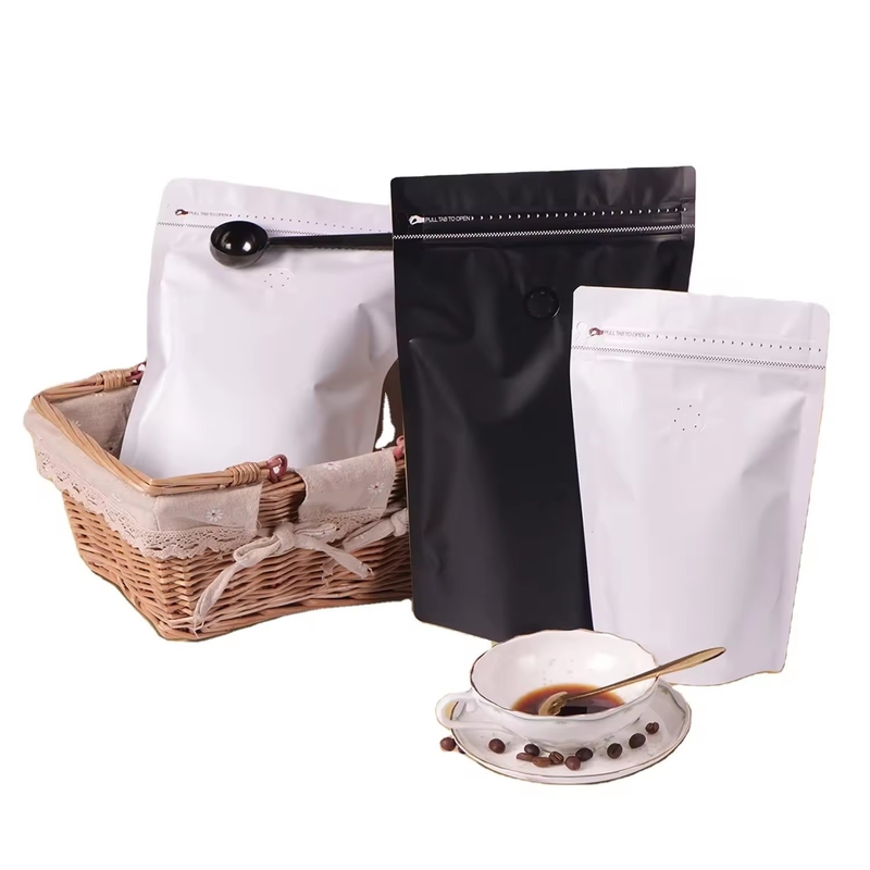 Προσαρμοσμένο μέγεθος Νάιλον Stand Up Pouch Zipper Bag Με Προσαρμοσμένη Τύπο Δικό Λογότυπο Για Τροφή Πετροειδών Καφέ Τσάι