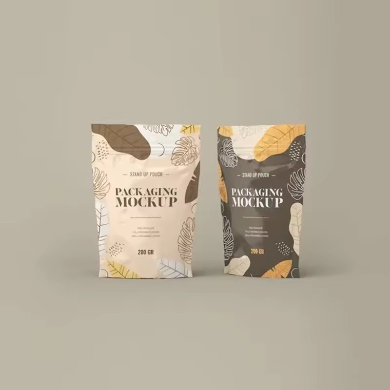 Επανακλείσιμη συσκευασία τροφίμων Stand Up Pouch Matt Surface Zipper Bag With Valve Foil Ziplock Coffee Bag