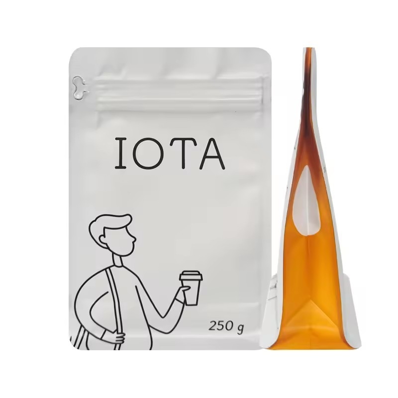 Ανακυκλώσιμο Custom Printed Flat Bottom 250g 1Lb Bean Coffee Bags Valve Side Gusset Πλευρική συσκευασία