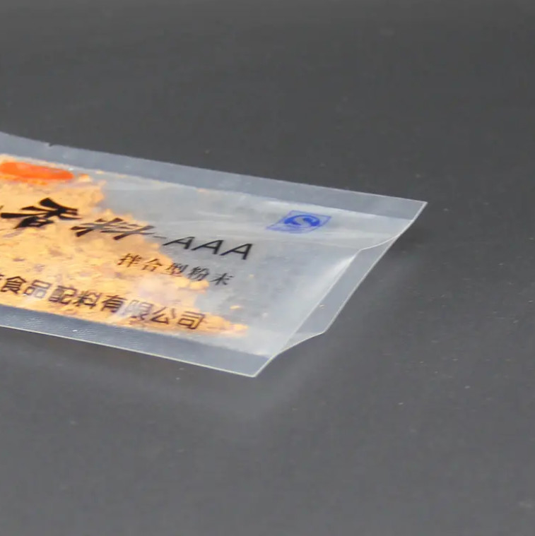 Περιβαλλοντικά φιλικό Custom Printed Plastic Small Bag Seasoning Spice Sugar 3 Side Sealing Διαφανής συσκευασία τροφίμων