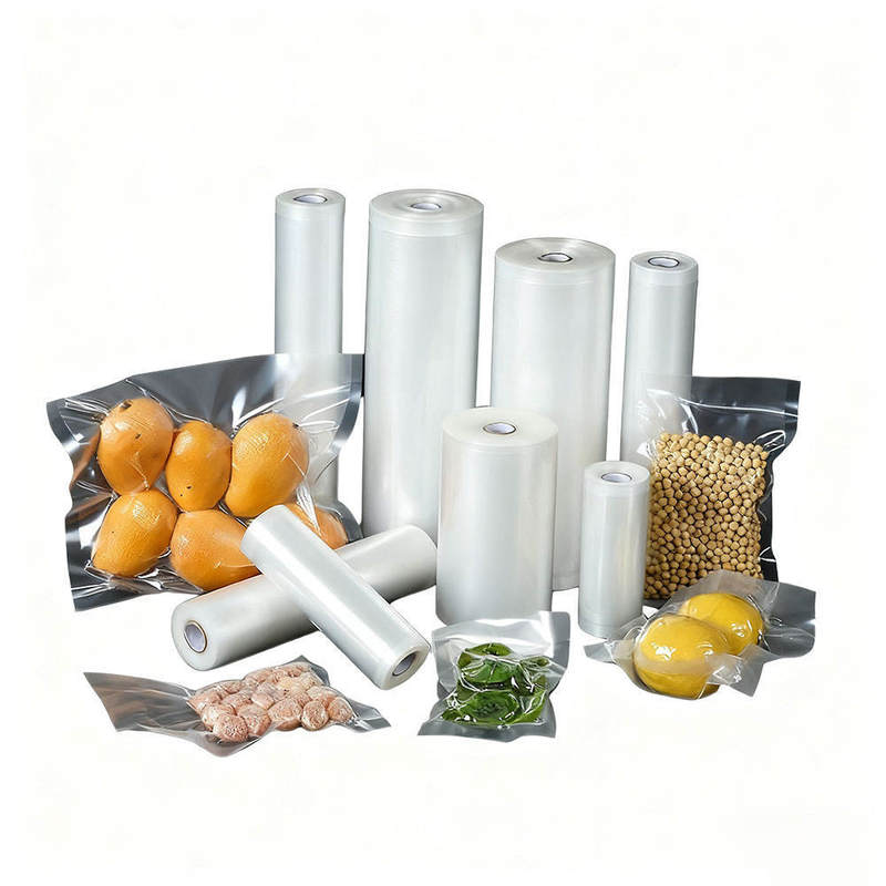 Προσαρμοσμένη εκτύπωση χονδρικής διαφανής νάιλον σακούλα κενού αέρος, μονής όψης διαφανής θήκη για κρέας ή λαχανικά