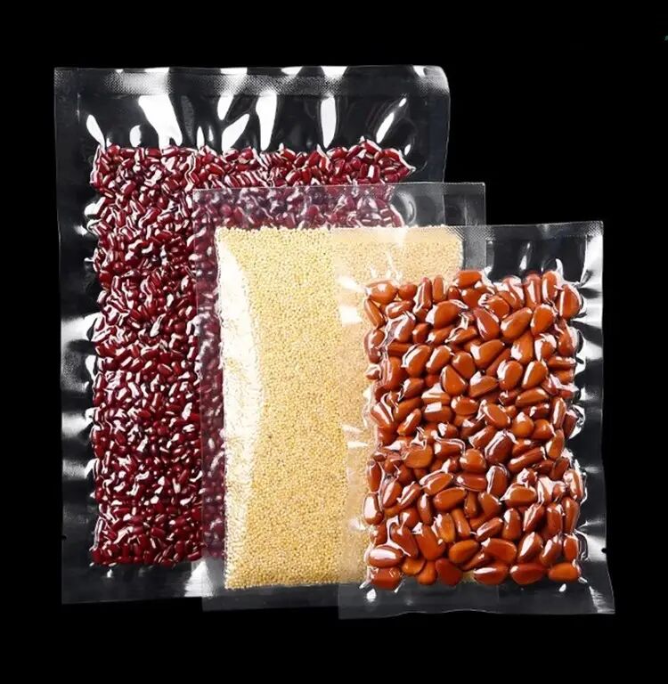 Εταιρική απευθείας πώληση Τετραμερών Σφραγισμένων Τάκων Τροφίμων Νάιλον, Τάκων Τροφίμων Υψηλής Διαφάνειας, Τάκων Πλαστικού PE, 100pcs